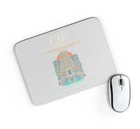 Thumbnail for Coimbatore International Airport CJB Mouse-Pad Rectangle - Light Gray