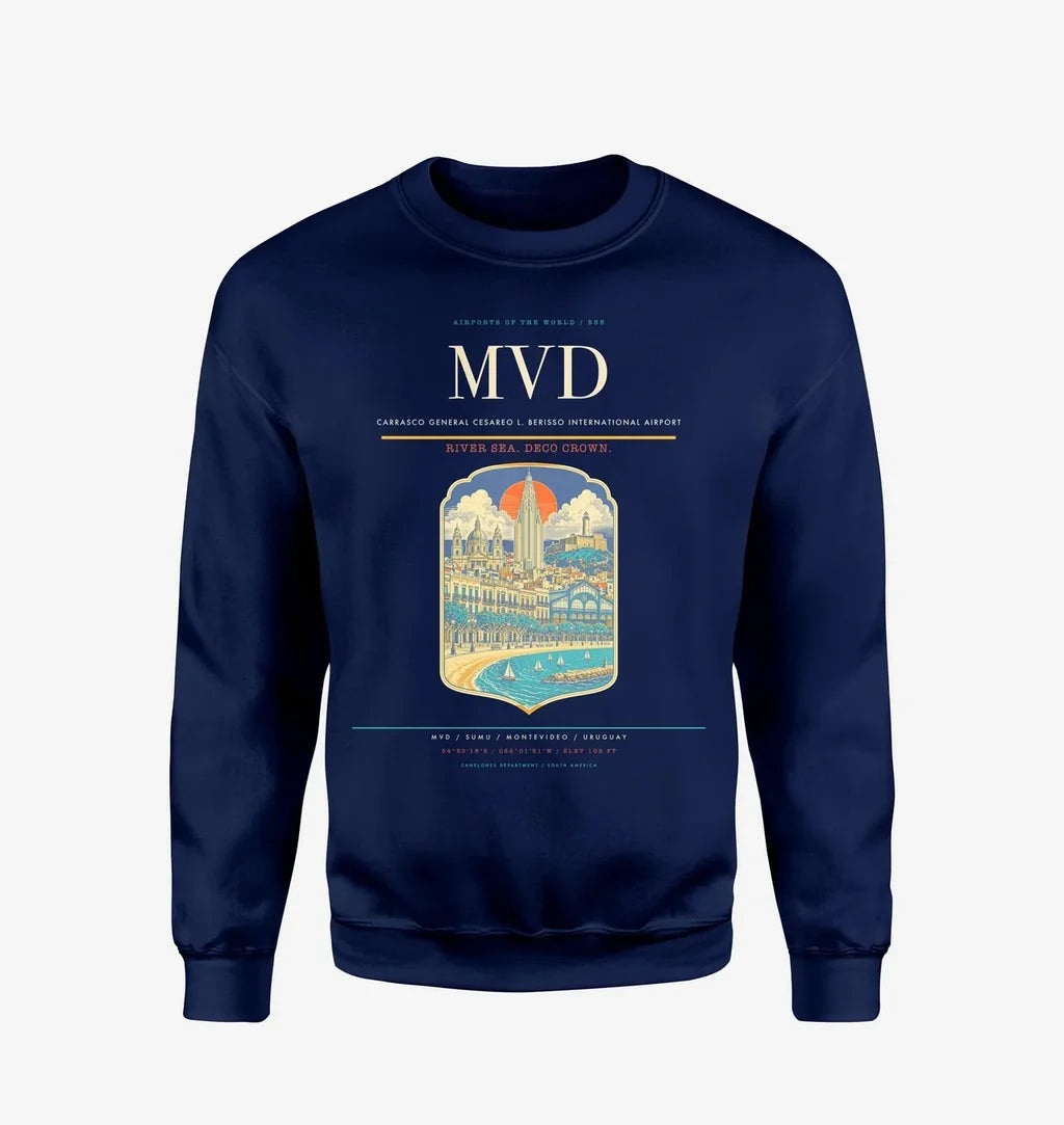 Carrasco General Cesareo L. Berisso International Airport MVD Sweatshirt - Navy Blue