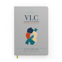 Thumbnail for Valencia Airport (VLC) design on light gray notebook