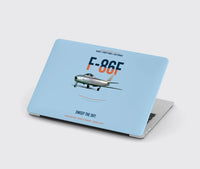 Thumbnail for F-86F Sabre Sweep The Sky design on light blue MacBook case