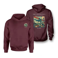 Thumbnail for VINTAGE G4015 - The Airmail Run - Double-Side Hoodie design on darkred double side