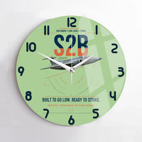 Thumbnail for Blackburn Buccaneer S2B design on light green no frame wall clock