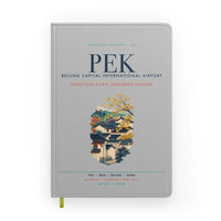 Thumbnail for Beijing Capital International Airport (PEK) design on light gray notebook