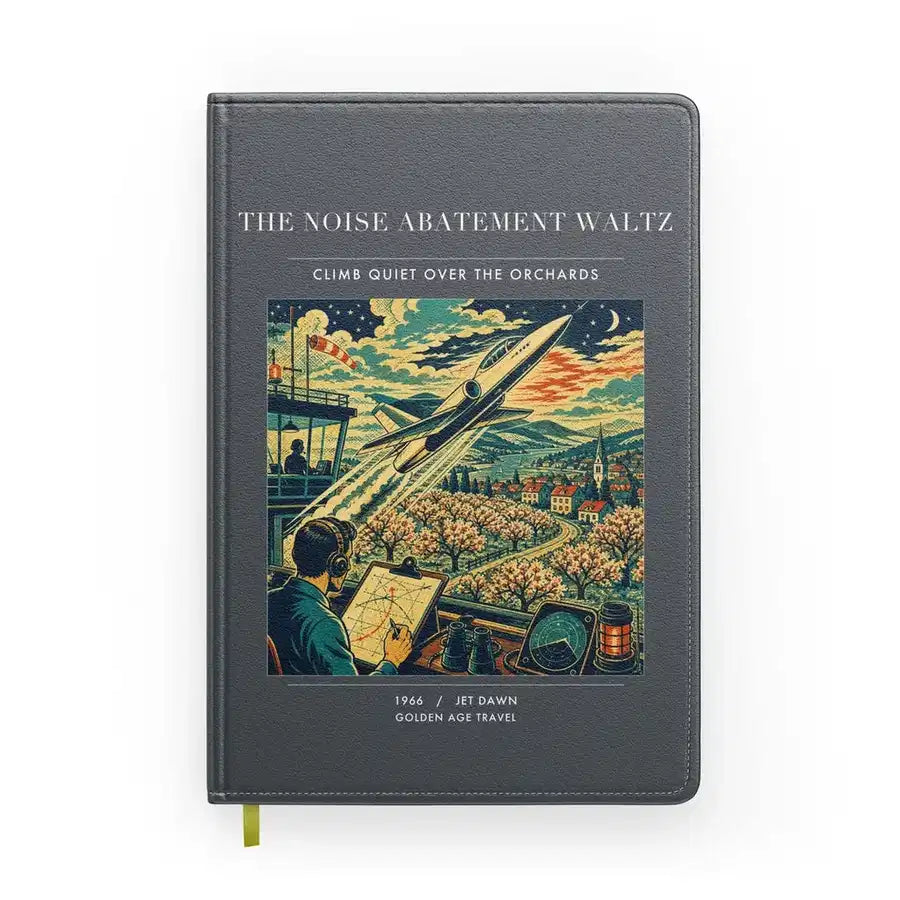VINTAGE G4463 - The Noise Abatement Waltz - Designed Notebooks design on gray