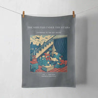 Thumbnail for VINTAGE G4533 - The Shelter Under The Stairs - Designed Towels design on gray