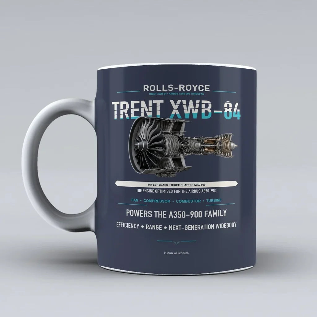 XWB-84 Mug design on dark blue trent