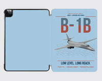 Thumbnail for B-1B Lancer design on light blue ipad tablet case