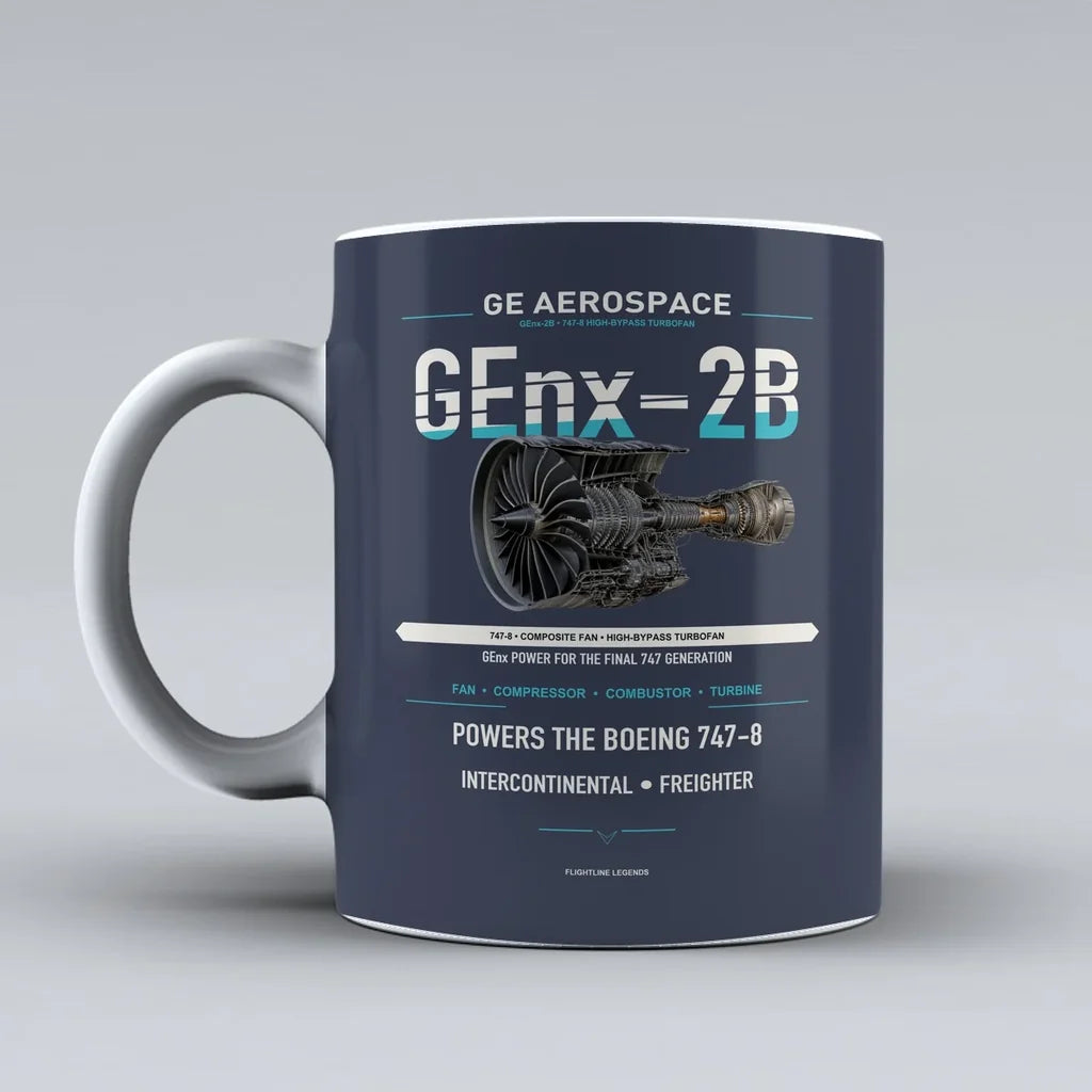 Mug design on dark blue genx 2b