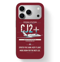 Thumbnail for Cessna Citation CJ2+ design on dark red magsafe iphone case, for iPhone 17 Pro