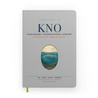 Thumbnail for Kualanamu International Airport Medan (KNO) design on light gray notebook