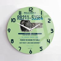 Thumbnail for RB211-535E4 design on light green no frame wall clock