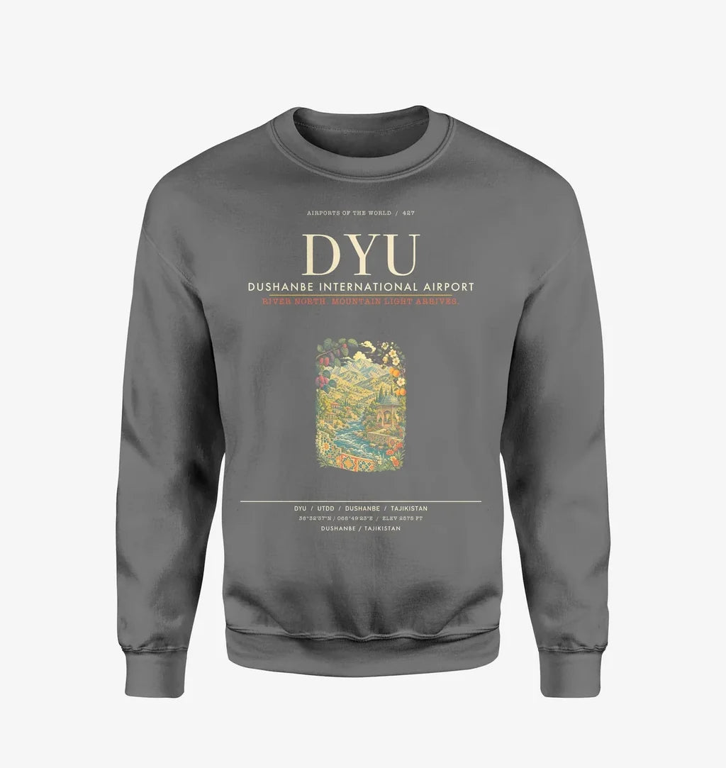 Dushanbe International Airport DYU Sweatshirt - Gray