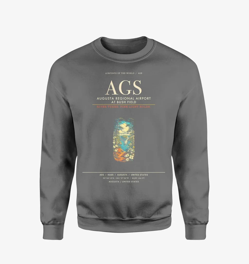 Augusta Regional Airport at Bush Field AGS Sweatshirt - Gray