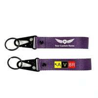 Thumbnail for AV8R Hawk-shaped key chain, Purple+ NAME