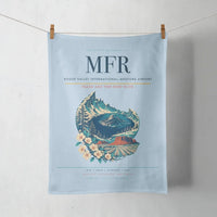 Thumbnail for Rogue Valley International–Medford Airport (MFR) design on light blue towel