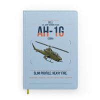 Thumbnail for Bell AH-1G Cobra design on light blue notebook