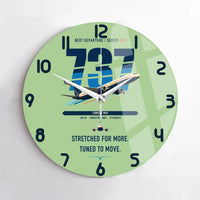 Thumbnail for Boeing 737 MAX 10 design on light green no frame wall clock