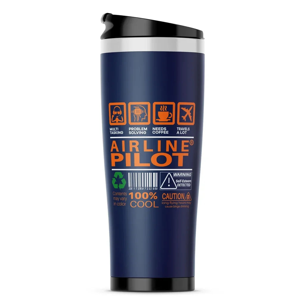Airline Pilot Label Travel Mug - view 5