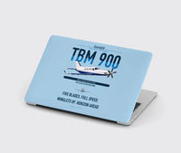 Thumbnail for Daher TBM 900 design on light blue MacBook case