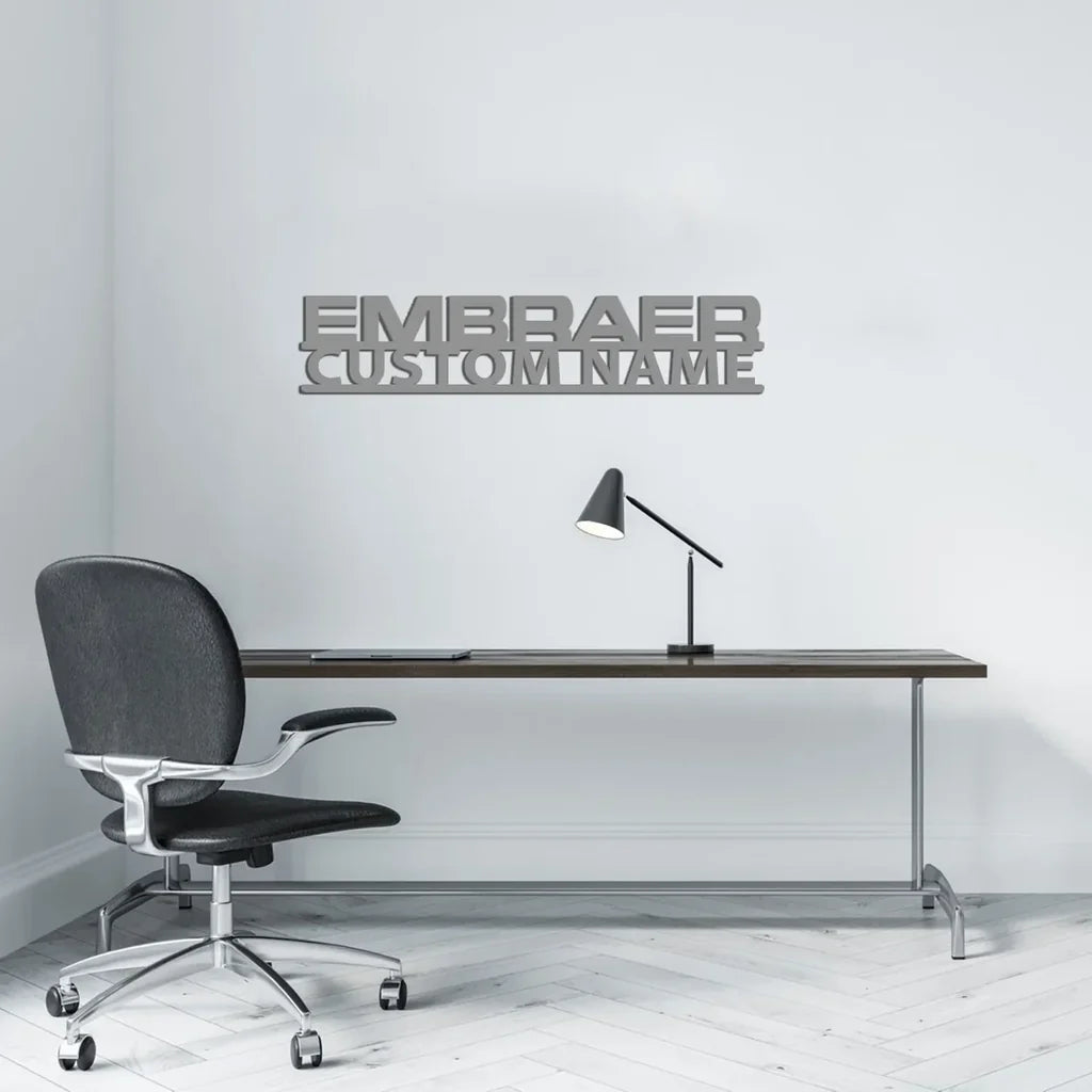 Customisable Embraer Metal Sign - view 5
