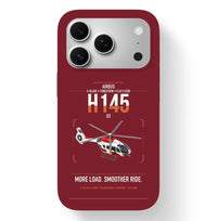 Thumbnail for Airbus H145 D3 design on dark red magsafe iphone case, for iPhone 17 Pro