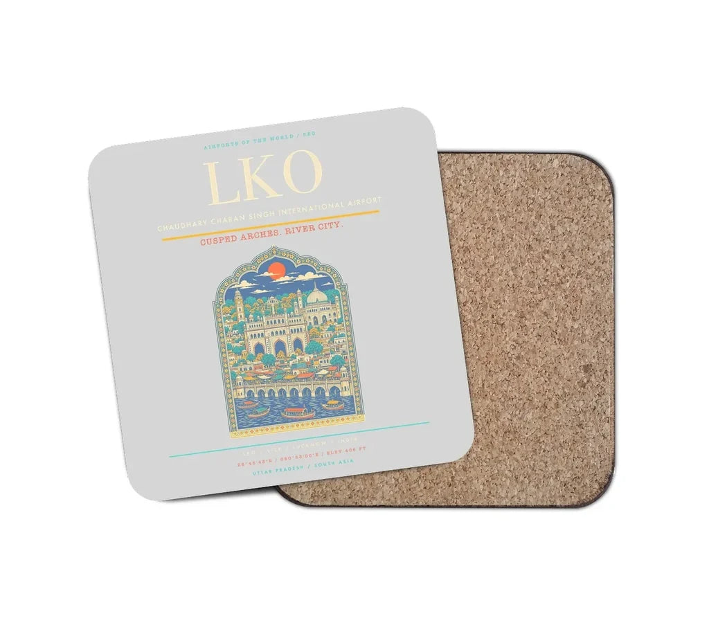 Chaudhary Charan Singh International Airport LKO Coaster 1-Piece - Light Gray