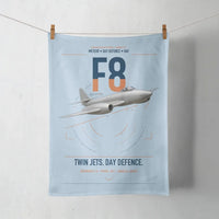Thumbnail for Gloster Meteor F8 design on light blue towel