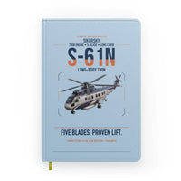 Thumbnail for Sikorsky S-61N design on light blue notebook