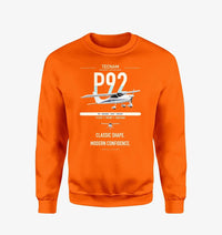 Thumbnail for Tecnam P92 Echo MkII design on orange sweatshirt