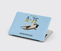 Thumbnail for A-7E Corsair II design on light blue MacBook case