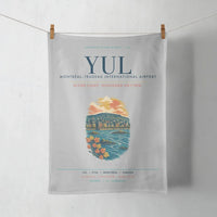 Thumbnail for Montréal–Trudeau International Airport (YUL) design on light gray towel