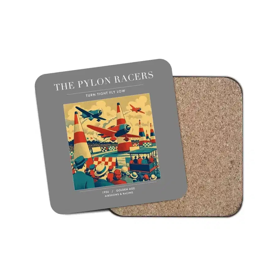 The Pylon Racers - Designed Coasters design on gray 1-piece