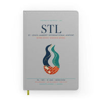 Thumbnail for St. Louis Lambert International Airport (STL) design on light gray notebook