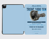 Thumbnail for TRENT 1000 TEN design on light blue ipad tablet case
