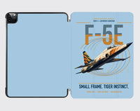 Thumbnail for F-5E Tiger II design on light blue ipad tablet case