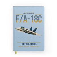 Thumbnail for F-A-18C Hornet design on light blue notebook