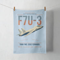 Thumbnail for F7U-3 Cutlass design on light blue towel