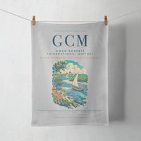 Thumbnail for Owen Roberts International Airport (GCM) design on light gray towel