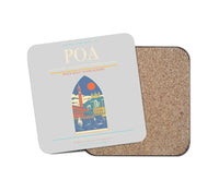 Thumbnail for Porto Alegre - Salgado Filho International Airport POA Coaster 1-Piece - Light Gray
