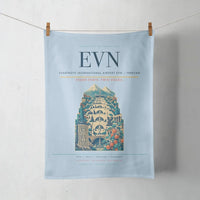 Thumbnail for Zvartnots International Airport (EVN) design on light blue towel