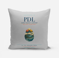 Thumbnail for João Paulo II Airport (PDL) design on light gray pillow