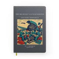 Thumbnail for VINTAGE G4452 - The Mechanic's Lunch Whistle - Designed Notebooks design on gray