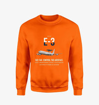 Thumbnail for E-3 Sentry AWACS design on orange sweatshirt