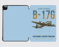 Thumbnail for B-17G Flying Fortress design on light blue ipad tablet case