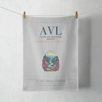 Thumbnail for Asheville Regional Airport (AVL) design on light gray towel