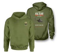 Thumbnail for Boeing AH-64E Apache Guardian design on green army double-side hoodie, double-side print