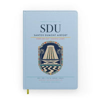 Thumbnail for Santos Dumont Airport (SDU) design on light blue notebook