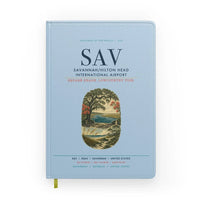 Thumbnail for Savannah-Hilton Head International Airport (SAV) design on light blue notebook