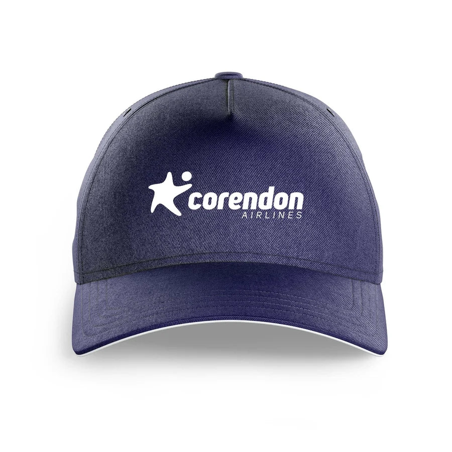 Corendon Airlines logo printed on dark blue cap