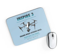 Thumbnail for DJI Inspire 3 design on light blue rectangle mouse pad